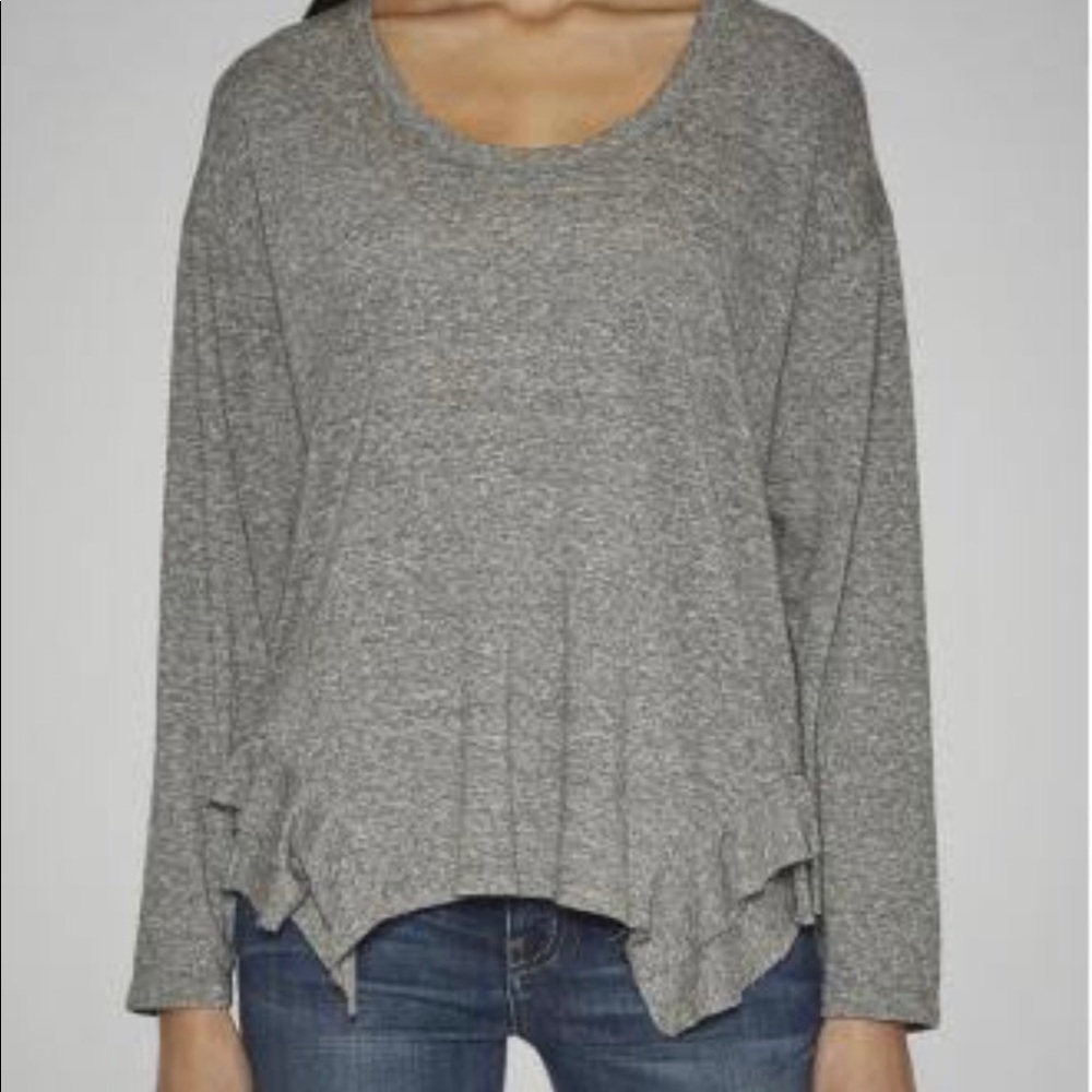 Current/Elliot long sleeve Heather gray t shirt